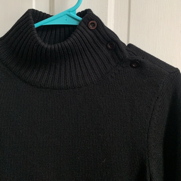 Alice + Olivia Black Long Sleeve Dress with Fur Cuffs - Picture 4 of 5